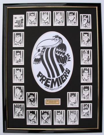 Weg Premiership Framed Collingwood 1990 Cards
